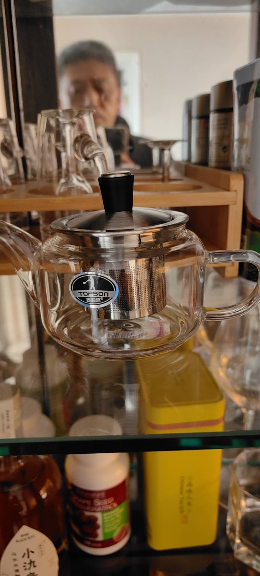 三维工匠泰和盛加厚可高温玻璃茶壶可加热泡茶家用花茶过滤网功夫茶具 透明ZD100(180)晒单图