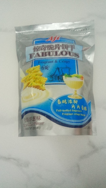 Aji惊奇脆片饼干优格洋葱味200g*1包零食小吃休闲食品不规则网红芝士蔬菜下午茶点心晒单图