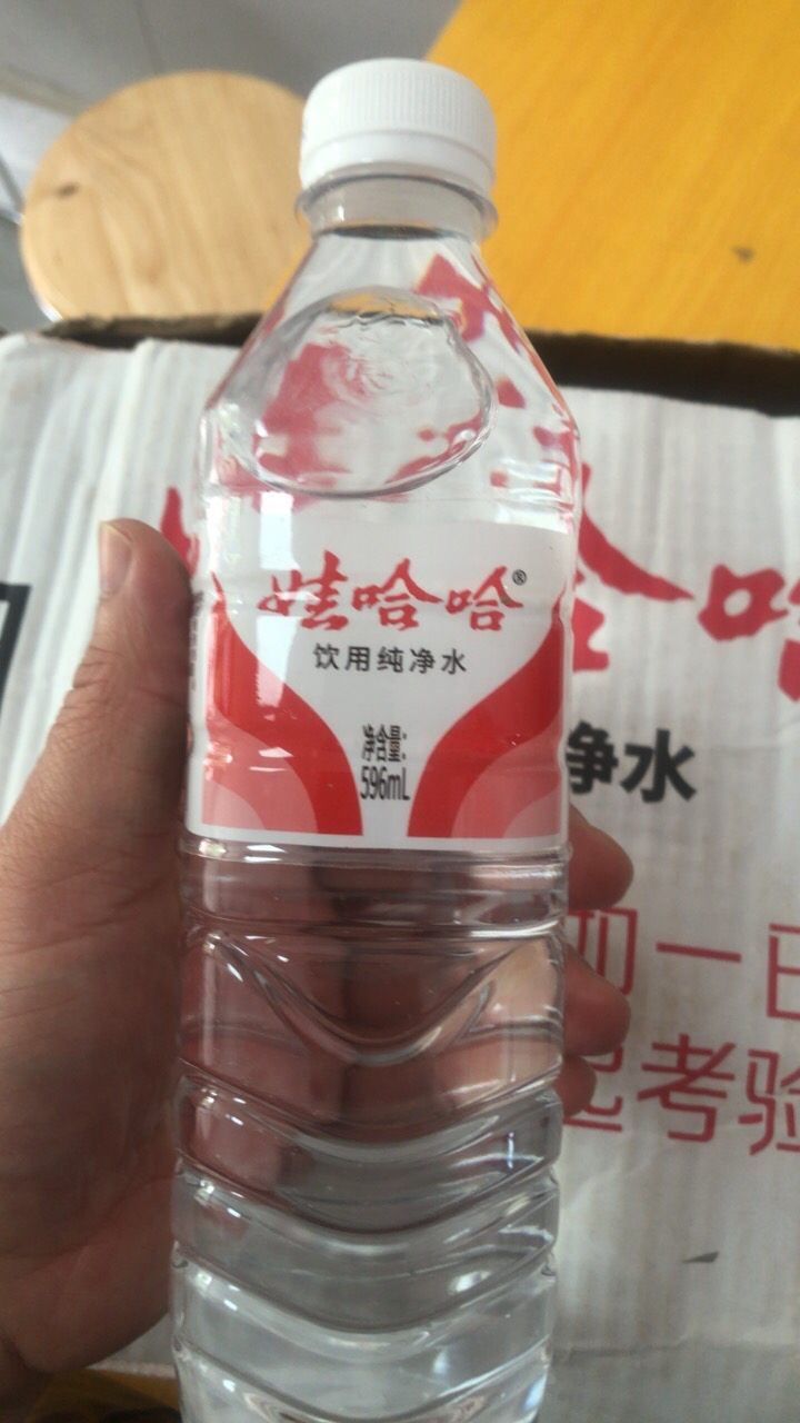 娃哈哈纯净水596ml*24瓶大瓶整箱装饮用水非矿泉水特价娃哈哈正品晒单图