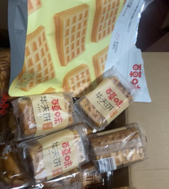 百草味 糕点点心 华夫饼 168g 早餐食品办公室甜点休闲零食满满晒单图