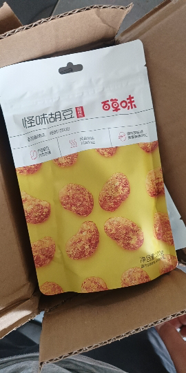 [69元任选]百草味 豆干 怪味胡豆麻辣味 100g 重庆蚕豆兰花豆办公室零食小吃任选晒单图