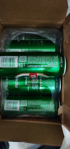 青岛啤酒(TSINGTAO)经典10度 500ml*24罐 整箱装 官方直营晒单图