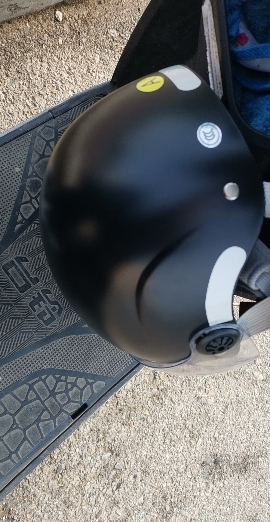 A3新国标3C认证电动摩托车头盔电瓶车头盔男女士夏季防晒冬季安全帽四季通用3C认证-黑色[短透明]晒单图