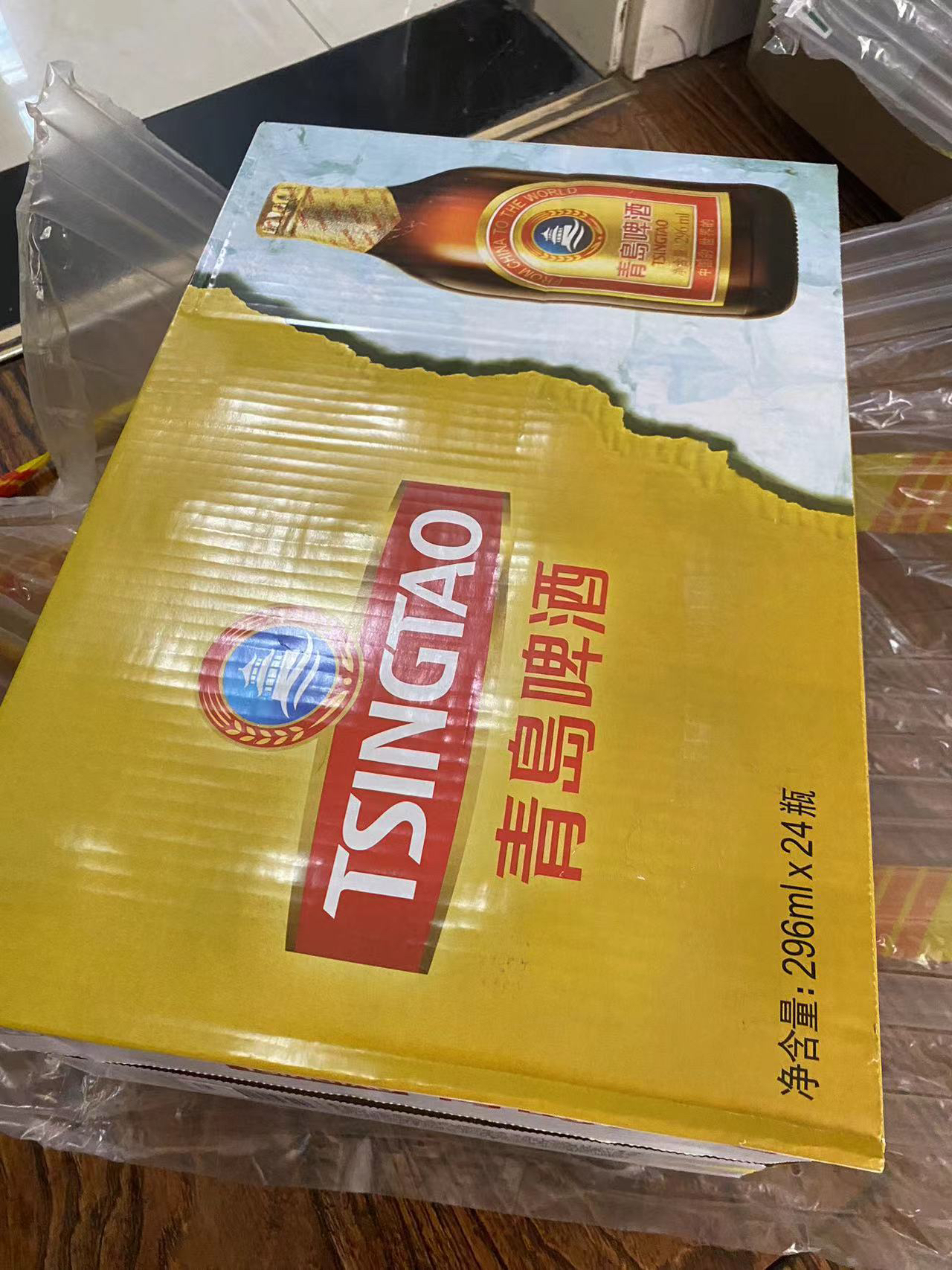 青岛啤酒(TSINGTAO)小棕金 11度 296ml*24瓶(ZB1)晒单图