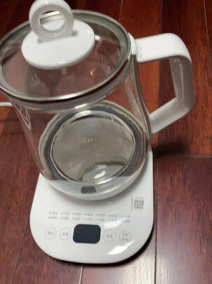 美的(Midea)养生壶玻璃烧水壶 花茶煮茶器 办公室电水壶 1.5L大容量恒温保温壶 配茶漏 极地白YSNC1501晒单图