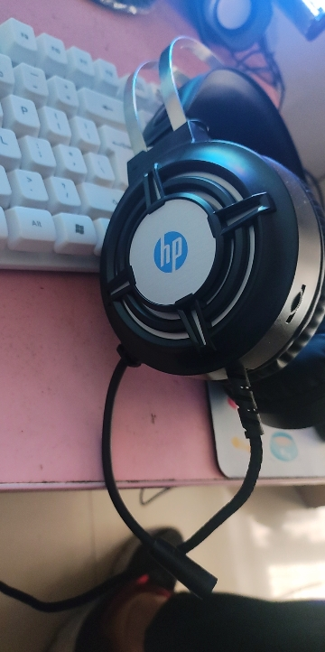 惠普(hp)头戴式耳机有线游戏电竞电脑耳麦USB接口 7.1声道立体声 全指向降噪麦克风 呼吸灯 办公会议学习 H120晒单图