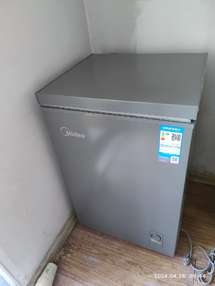 美的(Midea)小冰柜100升低霜家用冷藏冷冻两用母乳茶叶保鲜柜小型冷柜冰箱BD/BC-100KMF(E) 以旧换新晒单图
