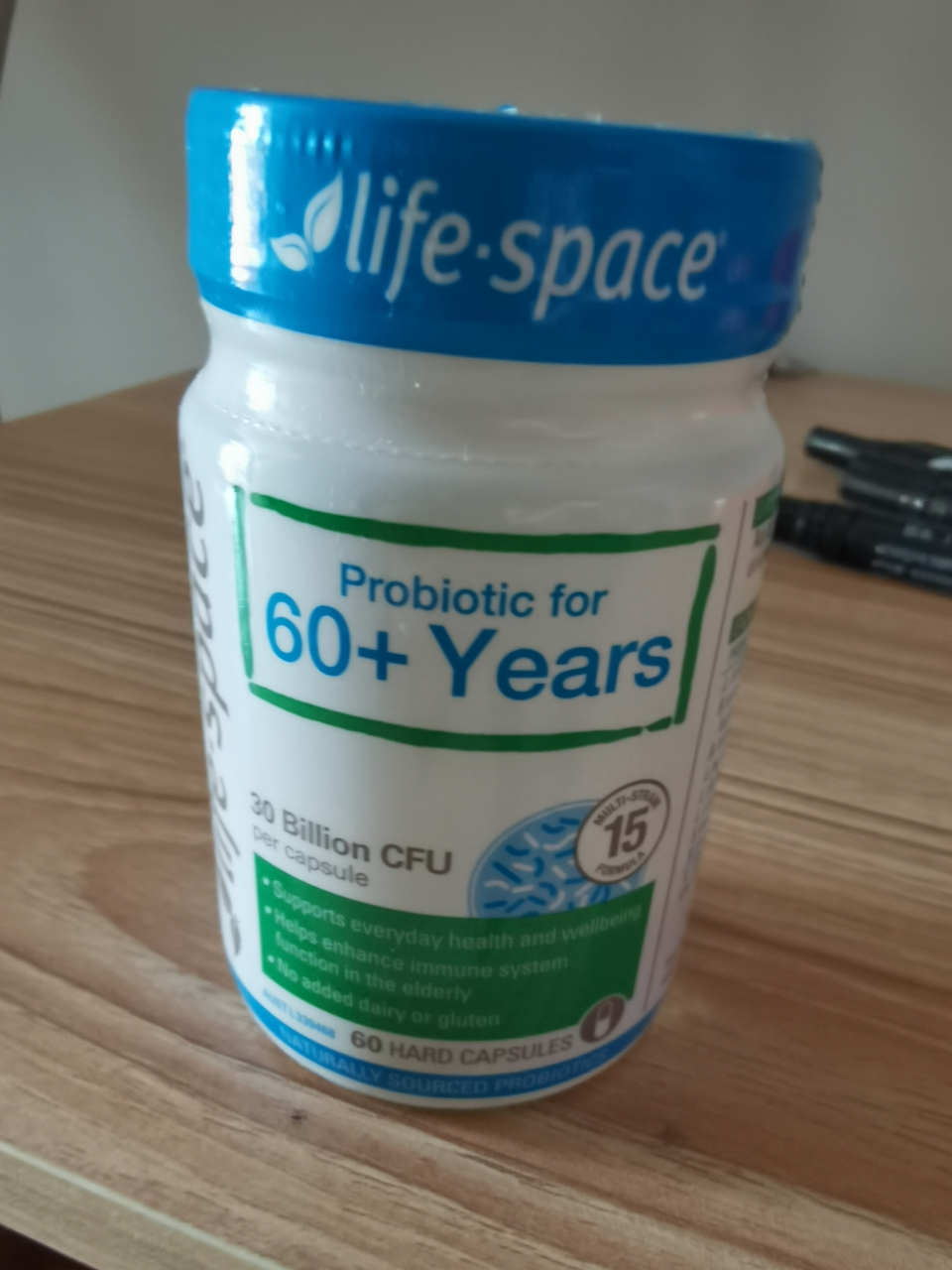 [守护中老年人肠胃,改善消化不良]life space 生命领域 60+老人益生菌胶囊 60粒/瓶 澳洲进口晒单图