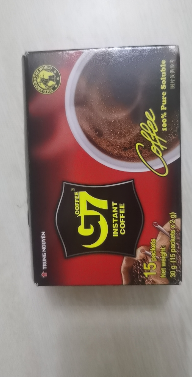 越南进口中原G7 coffee纯黑咖啡速溶纯咖啡无奶30g盒袋装晒单图