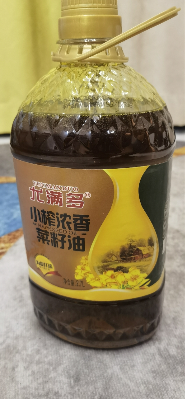 [直降]小榨浓香菜籽油2.7L(5斤)食用油家用非转基因炒菜油晒单图