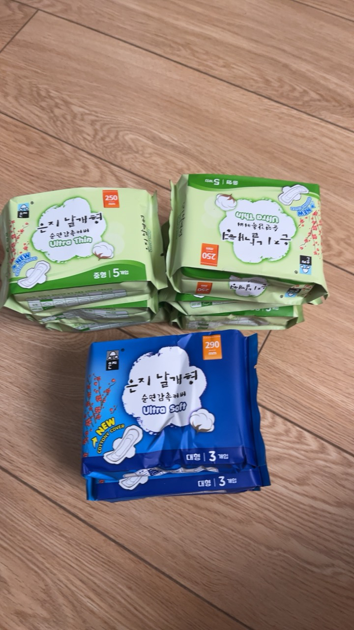 10包韩国原装恩芝进口卫生巾套装42片棉柔日用护理晒单图