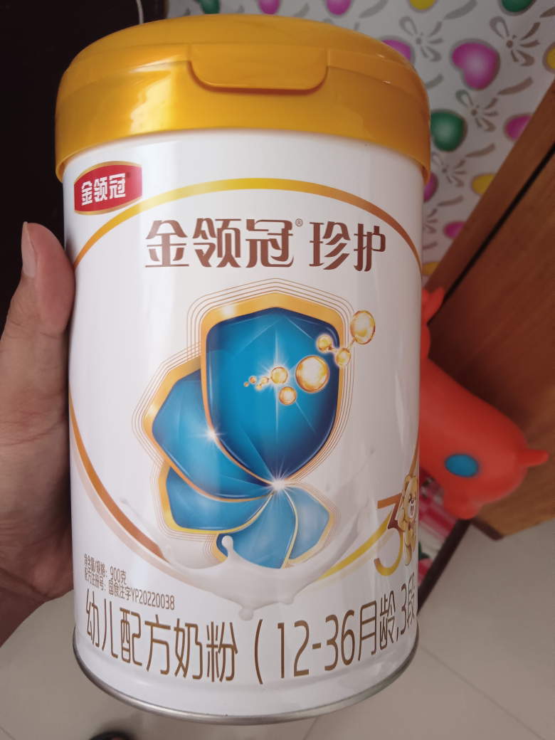 伊利(YILI)金领冠珍护幼儿方奶粉 3段(12-36个月适用) 900g罐装晒单图