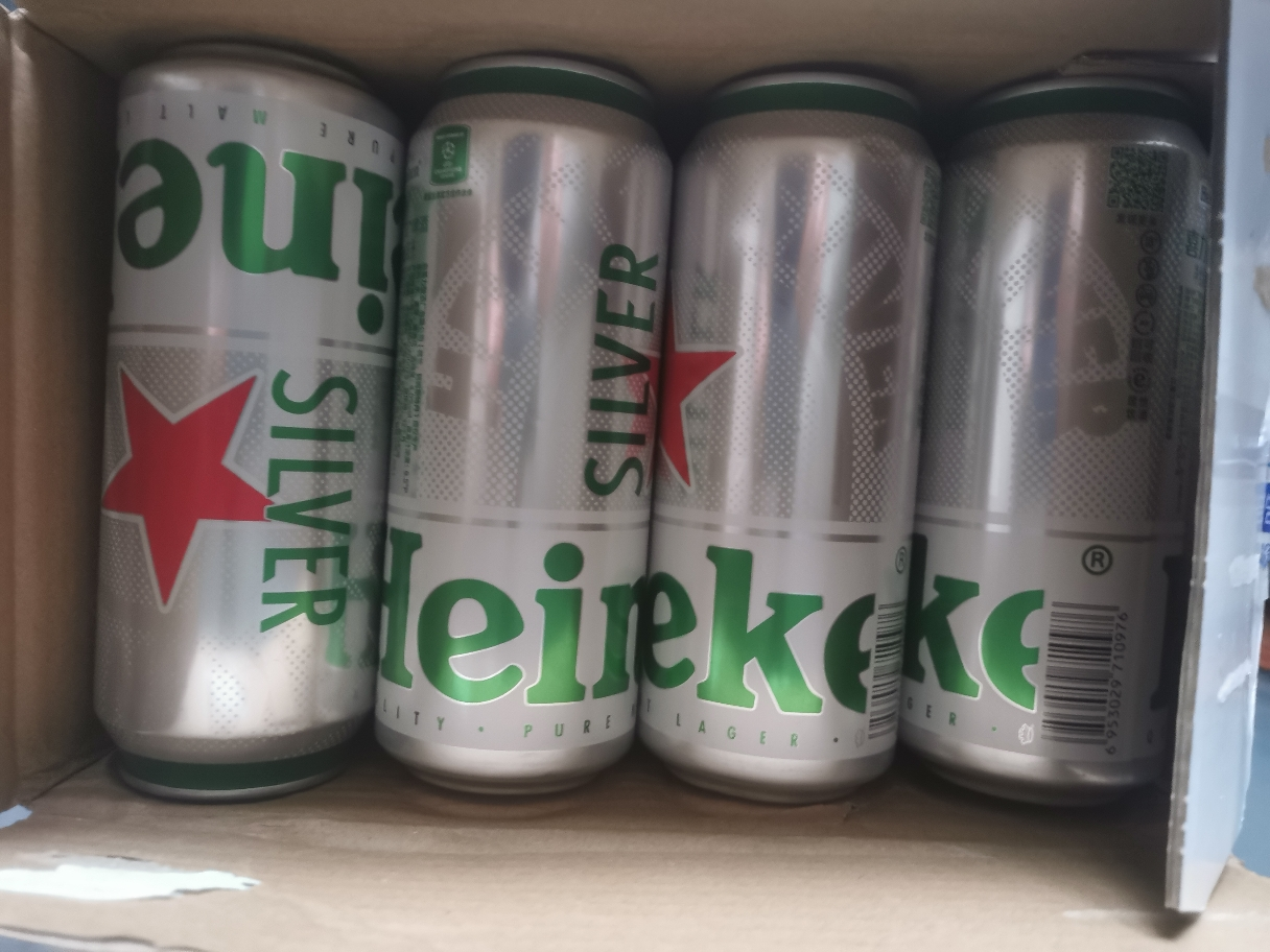 喜力星银(Heineken Silver)啤酒500ml*24听 整箱装晒单图