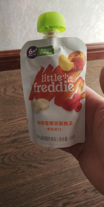 Little Freddie 小皮 树莓香蕉苹果桃泥 100g晒单图