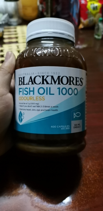 BLACKMORES 澳佳宝 无腥味深海鱼油 400粒/瓶 澳洲进口 深海鱼油 667克晒单图