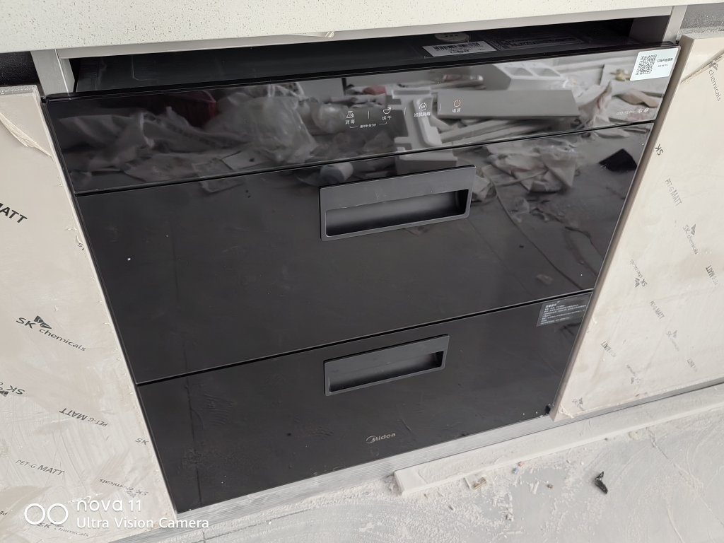 美的(Midea)消毒柜家用嵌入式 新升级光波2.0 110L双层大容量餐具碗柜碗筷 MXV-ZLP90Q15S Pro晒单图