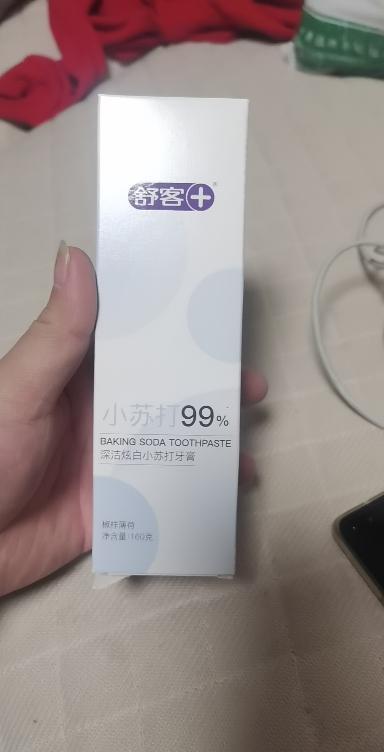 舒客99%纯度小苏打牙膏炫白(薄荷)160g 美白牙齿 平衡口腔酸碱 去黄去牙渍 清新口气晒单图