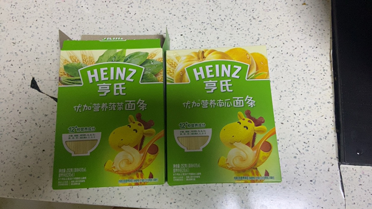 亨氏(Heinz)优加营养菠菜面条252g 适用6至36个月 婴儿面条宝宝辅食面条晒单图