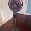 艾美特低噪空气循环扇家用落地电风扇大风力语音智控风扇台立两用 24年新款 紫色晒单图