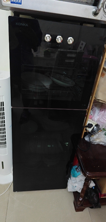康佳(KONKA)商用家用消毒柜消毒碗柜 厨房立式消毒柜家用臭氧杀菌红外线烘干二星级大容量120L双门ZTP198K24晒单图