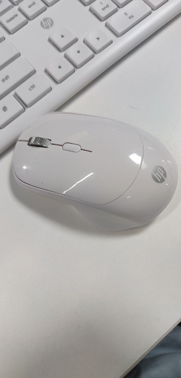HP惠普CS500无线键盘鼠标套装笔记本电脑多媒体办公打字通用键鼠套装 白色晒单图