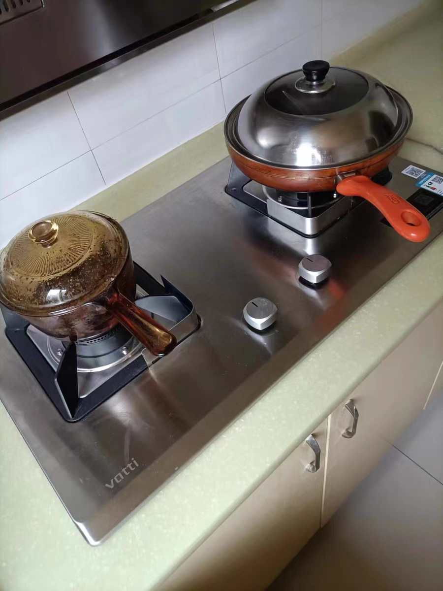 华帝(vatti)4.8kW火力燃气灶天然气灶具双眼灶厨房家用不锈钢台嵌两用尺寸可调i10064A(液化气咨询客服)晒单图