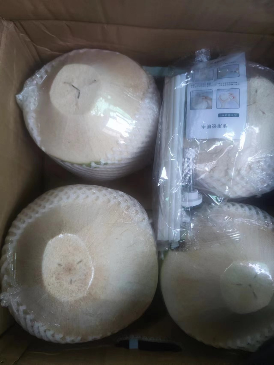 [苏鲜生]海南椰青 当季热带水果 水果椰子 4个装(2-3斤/个) 现摘现发 营养美味 清甜可口晒单图