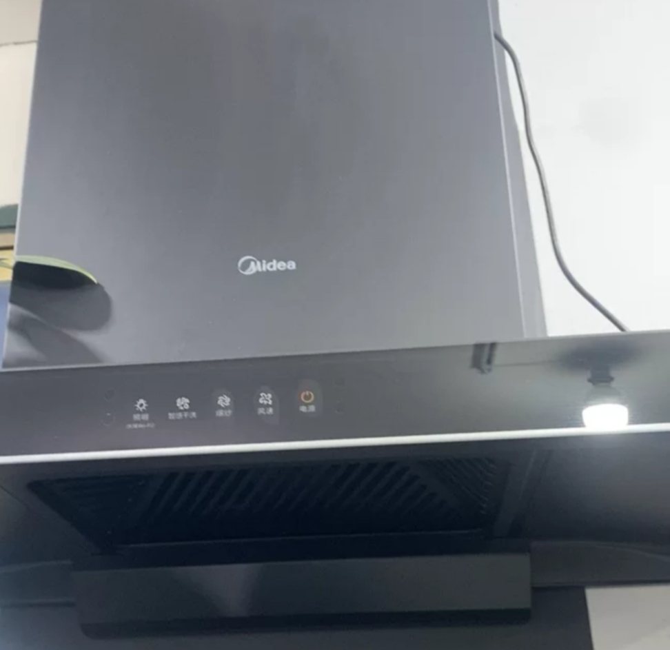 美的(Midea) 家用抽油烟机19立方大吸力欧式顶吸排烟机智感干洗触屏易操作吸油烟机CXW-260-T33A晒单图
