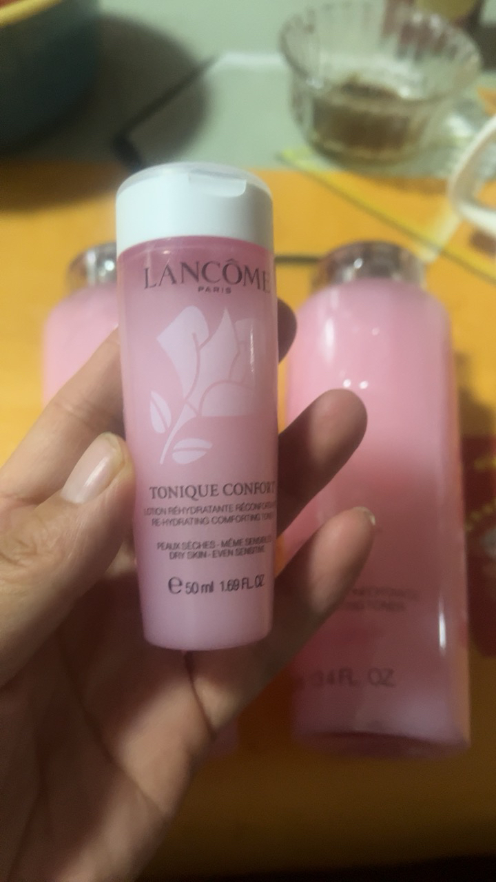 LANCÔME 兰蔻玫瑰露清滢柔肤粉水爽肤水400毫升干皮真爱补水保湿大粉水两瓶装+50ml小样晒单图