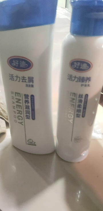 好迪 活力去屑洗发水400ml+柔顺护发乳400ml(精油臻养 营养滋润 洗发露正品)晒单图