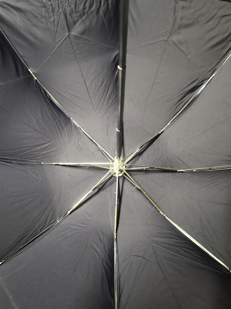 天堂伞钢杆钢骨三折晴雨伞商务伞57CMx8骨 307E纯色#藏青晒单图