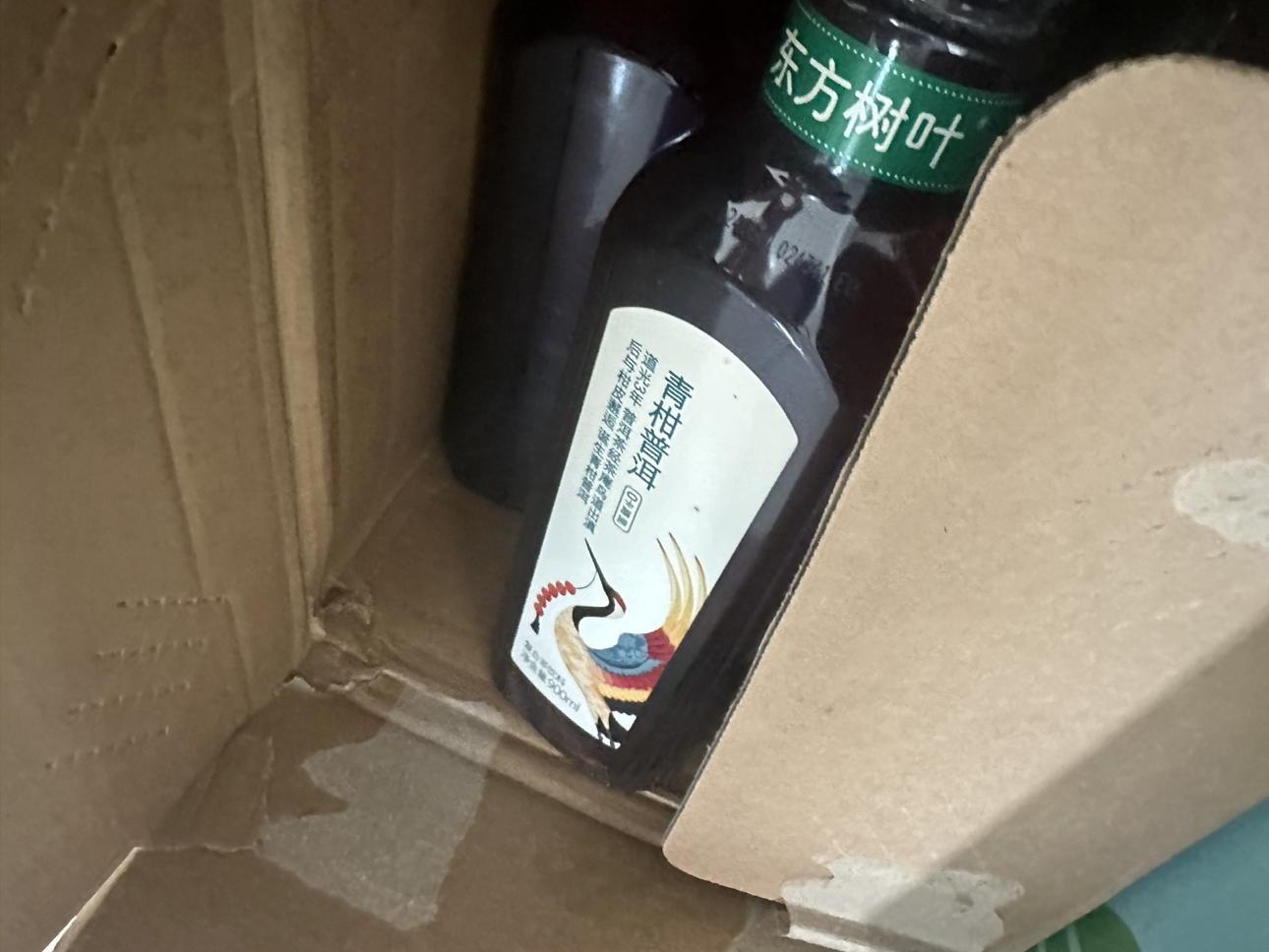 农夫山泉东方树叶青柑普洱900ml*12瓶整箱无糖饮料晒单图