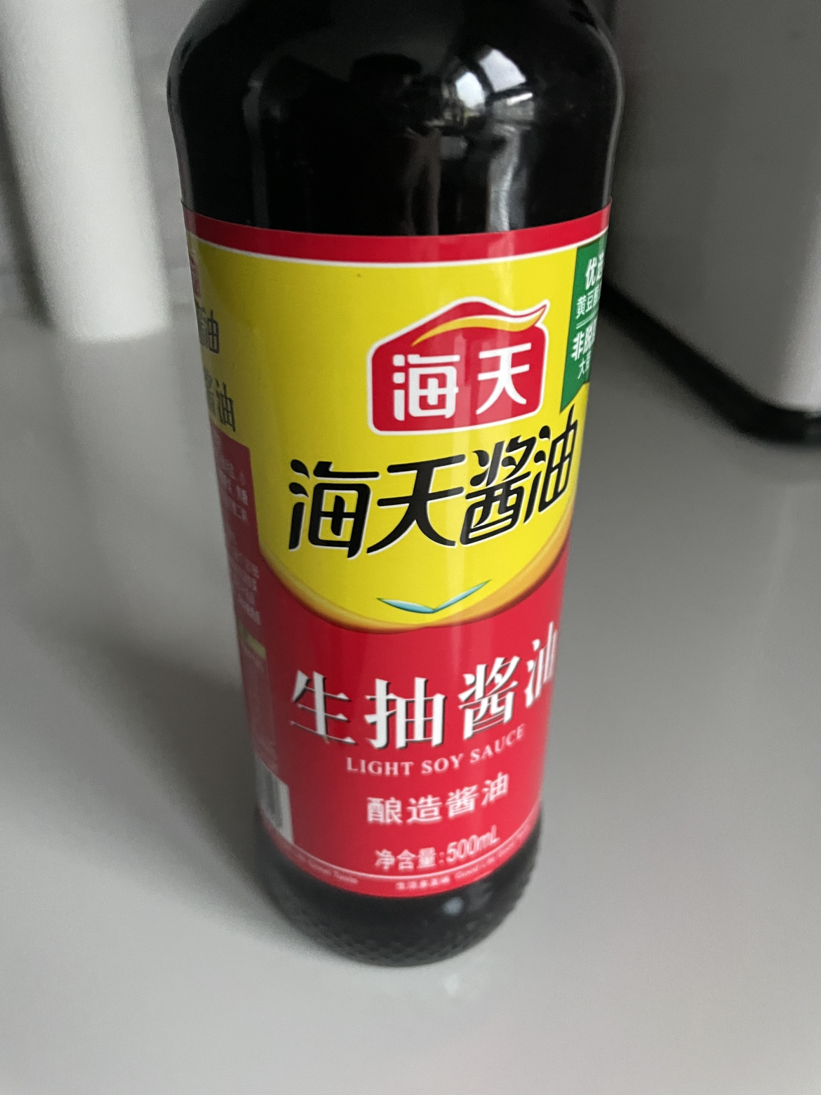 海天生抽酱油500ml瓶装PET商用家用酿造酱油炒菜蒸鱼提味生抽酱油晒单图