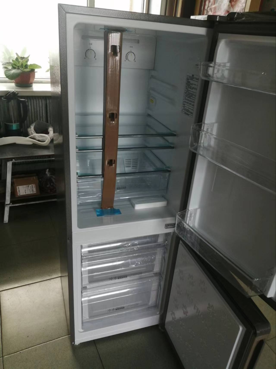 海尔(Haier)170升双门冰箱 风冷无霜 节能家用电冰箱 两门冰箱 家用小冰箱BCD-170WDPT国家补贴晒单图