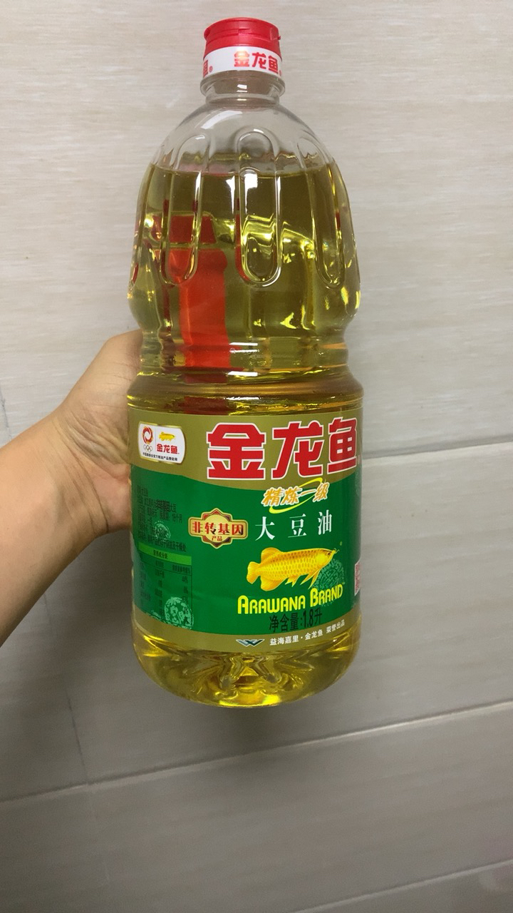 金龙鱼非转基因精炼一级大豆油1.8L 植物油豆油食用油小瓶烘焙晒单图