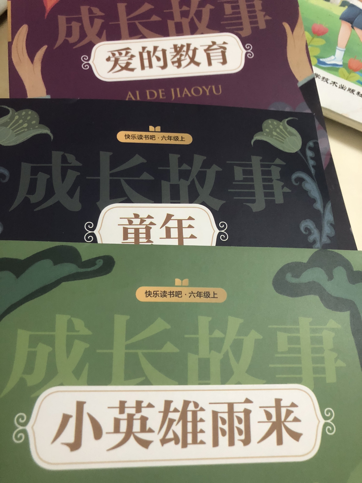 6年级上成长故事(全三册)+册子 [正版]全3册童年爱的教育和小英雄雨来六年级上册必读的课外书老师晒单图