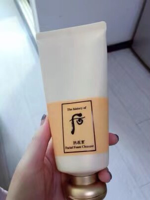 Whoo后拱辰享气韵生润颜洁面膏洗面奶180ml 深层清洁毛孔女控油泡沫温和无刺激晒单图