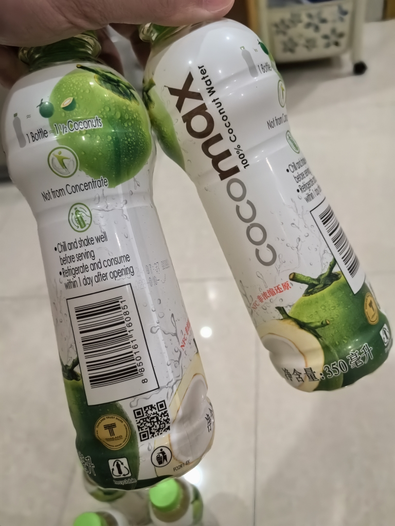 COCOMAX 纯椰子水 泰国进口饮料天然电解质水 350ml*6瓶体验装晒单图