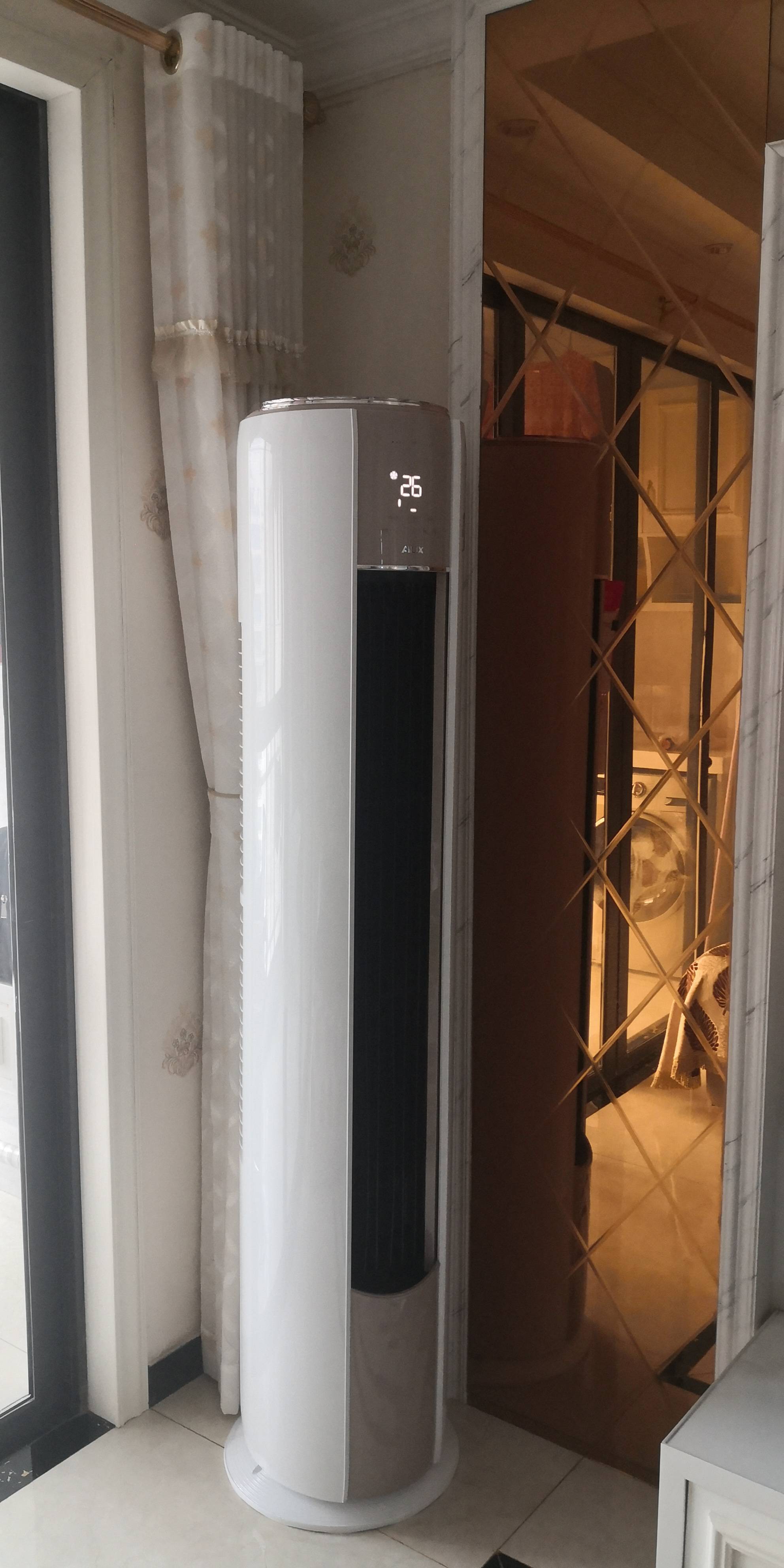 奥克斯(AUX)空调柜机3匹 家用空调变频 新一级能效 立式空调客厅 冷暖KFR-72LW/BpR3AQE1(B1)晒单图