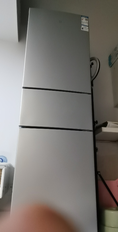 小米米家出品216升三门三温区小型家用冰箱 冷藏冷冻风冷无霜 出租房宿舍省电冰箱BCD-216WMD晒单图