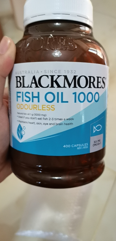 BLACKMORES 澳佳宝 无腥味深海鱼油 400粒/瓶 澳洲进口 深海鱼油 667克晒单图