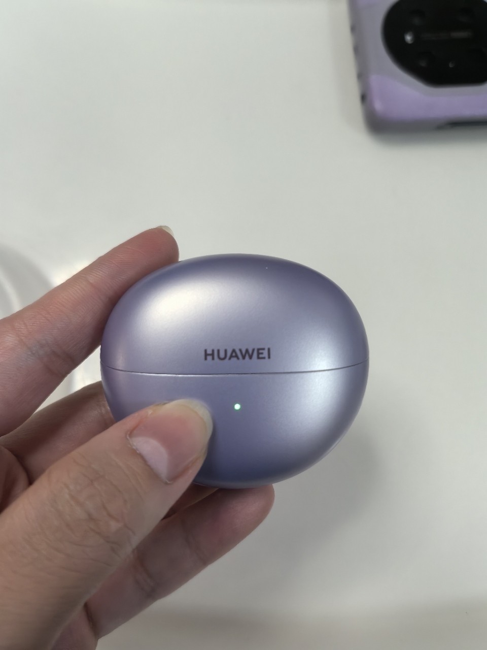 华为/HUAWEI FreeClip 耳夹耳机 开放式不入耳无线蓝牙耳机 稳固舒适佩戴 8小时连续播放 流光紫晒单图