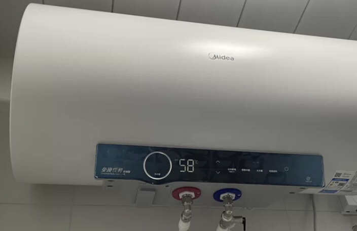 美的电热水器60升储水式 3300W变频 终身免换镁棒省钱 安全零电洗一级节能 智能家电 F6032-JA5(HE)晒单图