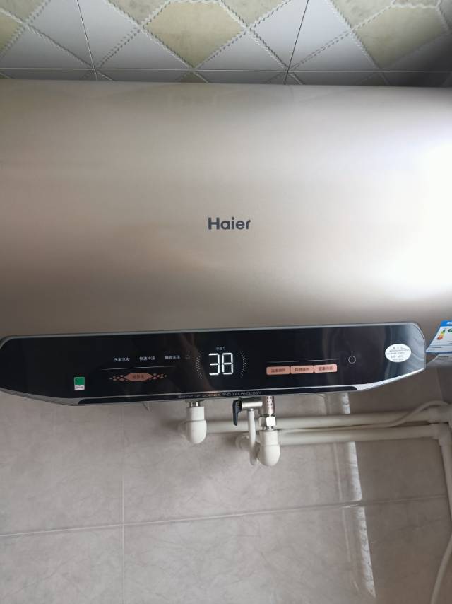 海尔(Haier)60升电热水器 3300W变频速热 金刚无缝内胆 镁棒免更换 一级能效节能EC6002-MG3U1晒单图