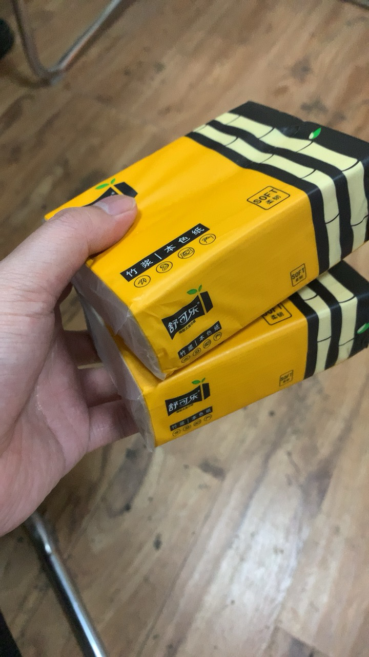 [6包装]舒可乐纸巾抽纸家用整箱实惠装餐巾纸卫生纸面巾纸抽婴儿擦手纸晒单图