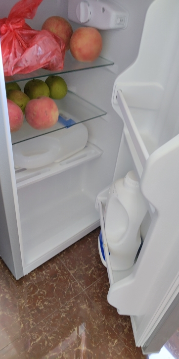 荣事达(Royalstar)86升迷你冰箱小型双门电冰箱家用宿舍冷冻冷藏节能一级能效 86A158银色晒单图