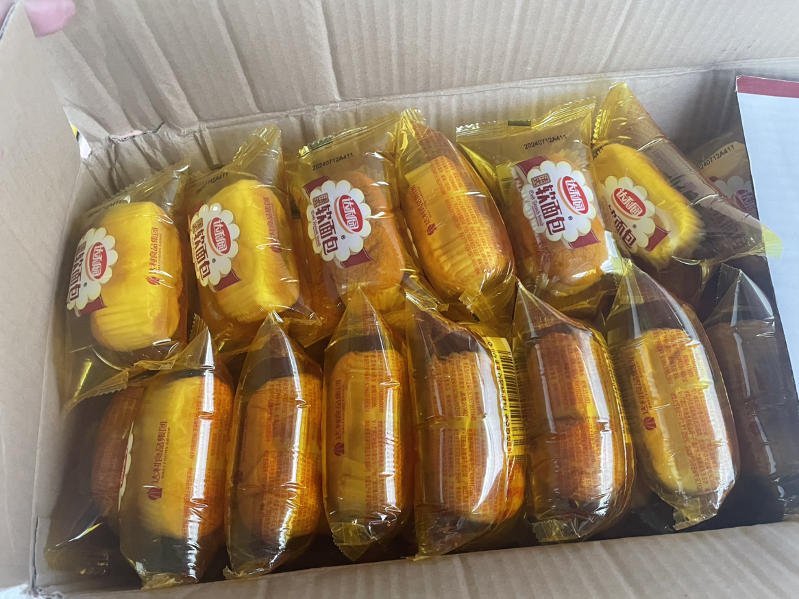 达利园奶香味法式软面包1500g箱装早餐面包零食点心晒单图