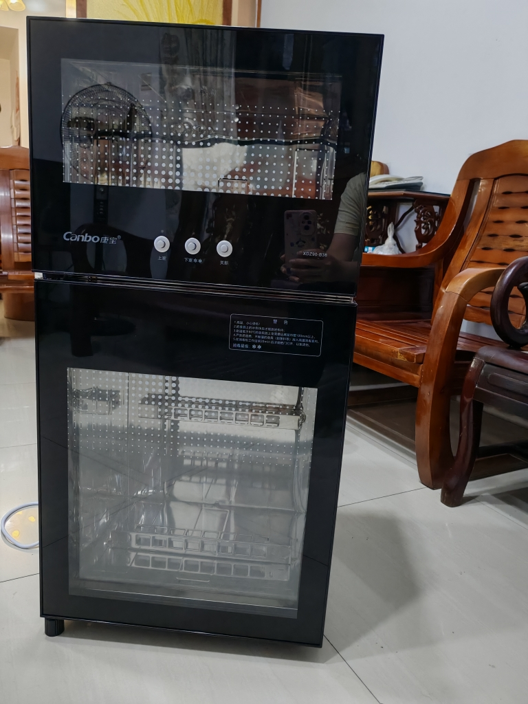 康宝(Canbo)立式消毒柜 家用小型 厨房消毒碗柜 碗筷餐具国标二星级消毒90L消毒柜 XDZ90-B38晒单图