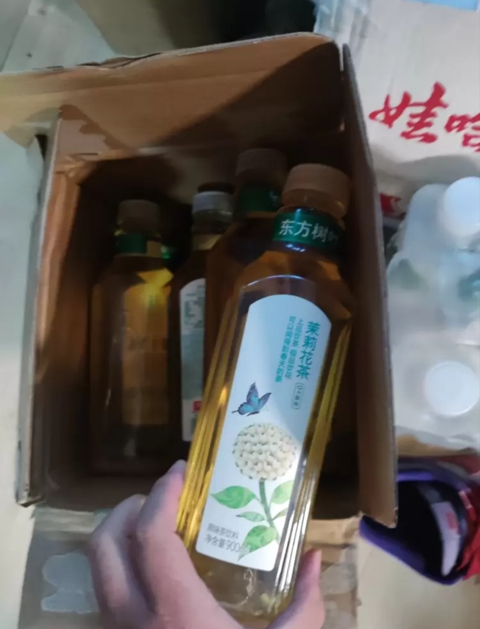 农夫山泉东方树叶茉莉花茶900ml*12瓶整箱无糖饮料晒单图