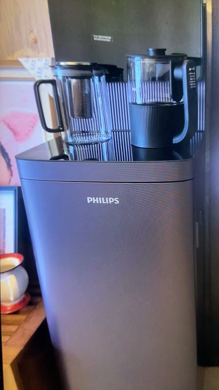 飞利浦(PHILIPS)智能茶吧机家用全自动上水饮水机下置水桶2024新品曲面大屏客厅办公室专用暗夜紫温热型晒单图